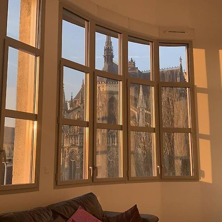 Loft Des Sacres - Vue Unique Sur La Cathedrale Apartment แร็งส์ ภายนอก รูปภาพ
