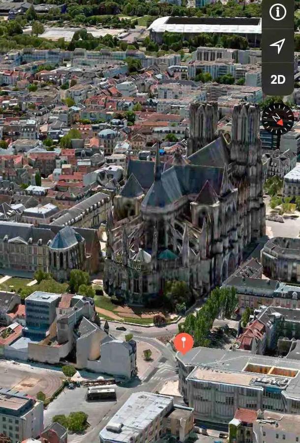 Loft Des Sacres - Vue Unique Sur La Cathedrale Apartment แร็งส์ ภายนอก รูปภาพ